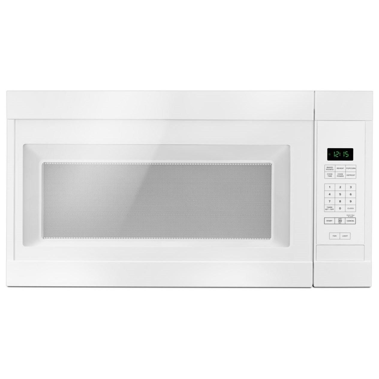 Amana AMV2307PFW 1.6 Cu. Ft. OvertheRange Microwave with Add 030